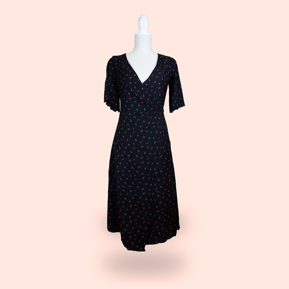 BEC + BRIDGE | Cherry Wrap Dress | Like New